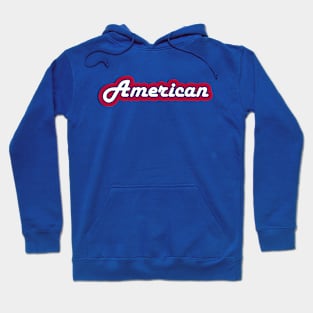 American Retro Text, Nationality Hoodie